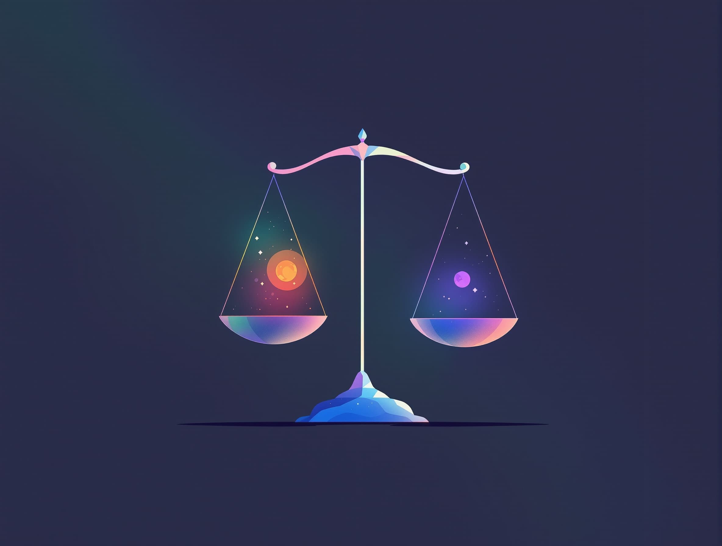 Balanced comparison scene: two abstract scales or twin panels—left labeled conceptually by open‑web signals (icons as simple shapes), right by verified records (sealed file/ledger motifs), meeting in the middle with a blended path; neutral color palette with contrasting teal and copper; clean, professional, analytical vibe; no text, no brands, no faces; wide editorial cover framing.