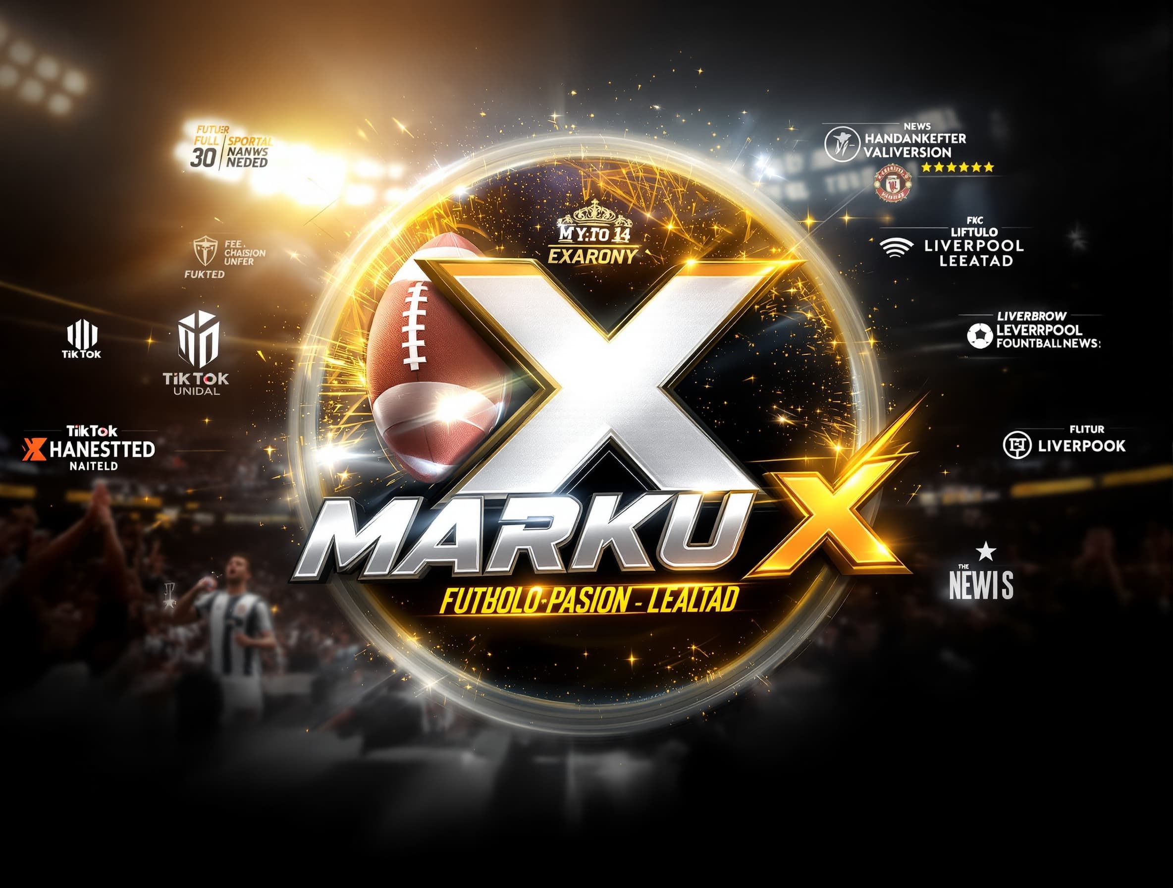 Este es el logo de mi canal de tik tok , quiero que me hagas una intro muy guapa y épica de presentación, relacionado con el fútbol el deporte y las noticias pero que sea dinámica