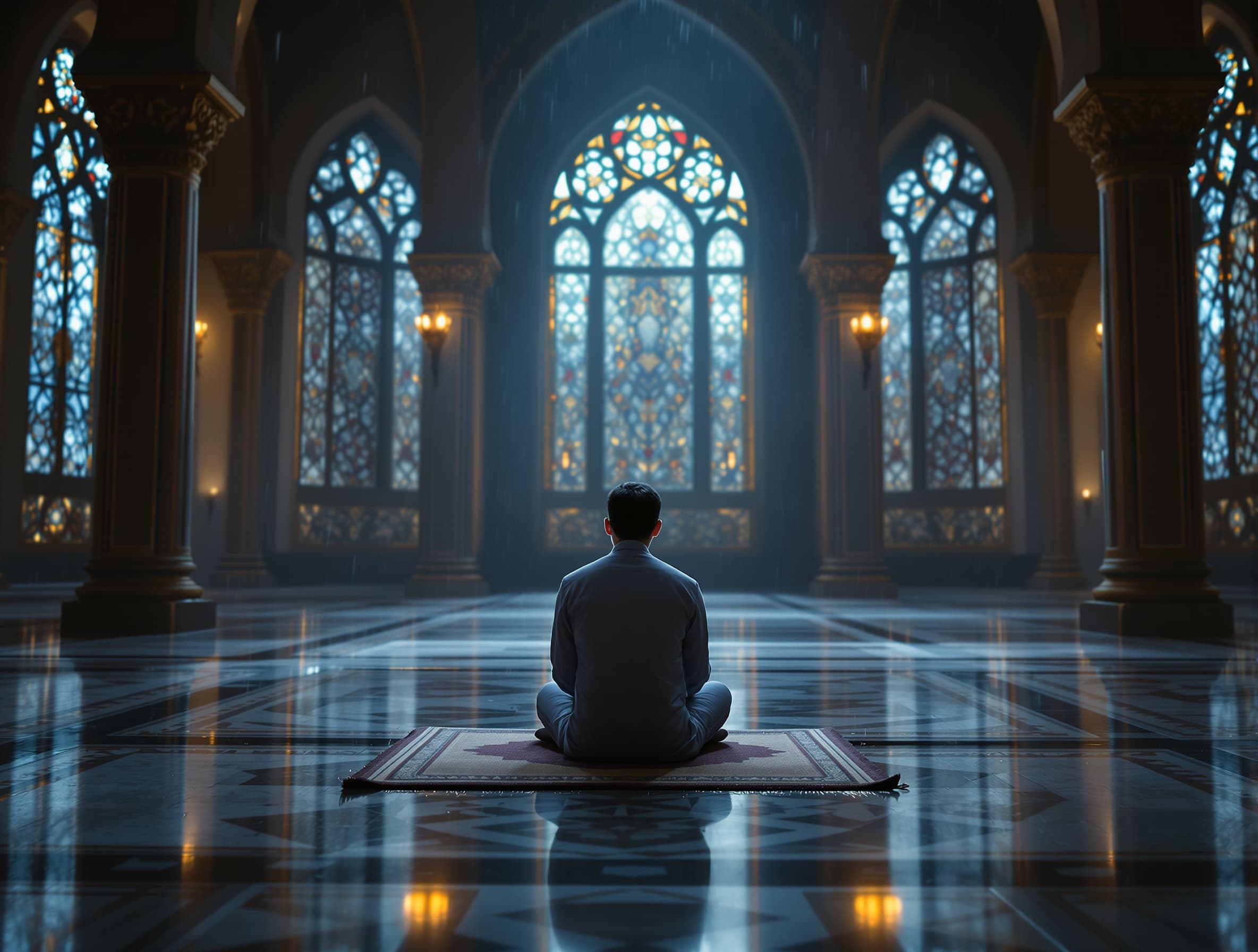 cute tomato character talking, subtle lip movement, natural blinking, slight head movement, soft smile, cinematic lighting, smooth motion, 4K quality, vertical 9:16, shallow depth of fieldhighly cinematic emotional Islamic scene at night inside a peaceful mosque, soft golden lights reflecting on marble floor, rain falling outside the windows, a young Muslim man sitting alone on prayer mat making dua, tears in his eyes, deep emotional expression, slow camera movement, shallow depth of field, ultra realistic skin details, cinematic lighting, soft atmosphere, spiritual and emotional mood, 4K ultra detailed, film style color grading, dramatic yet peaceful Islamic background feeling