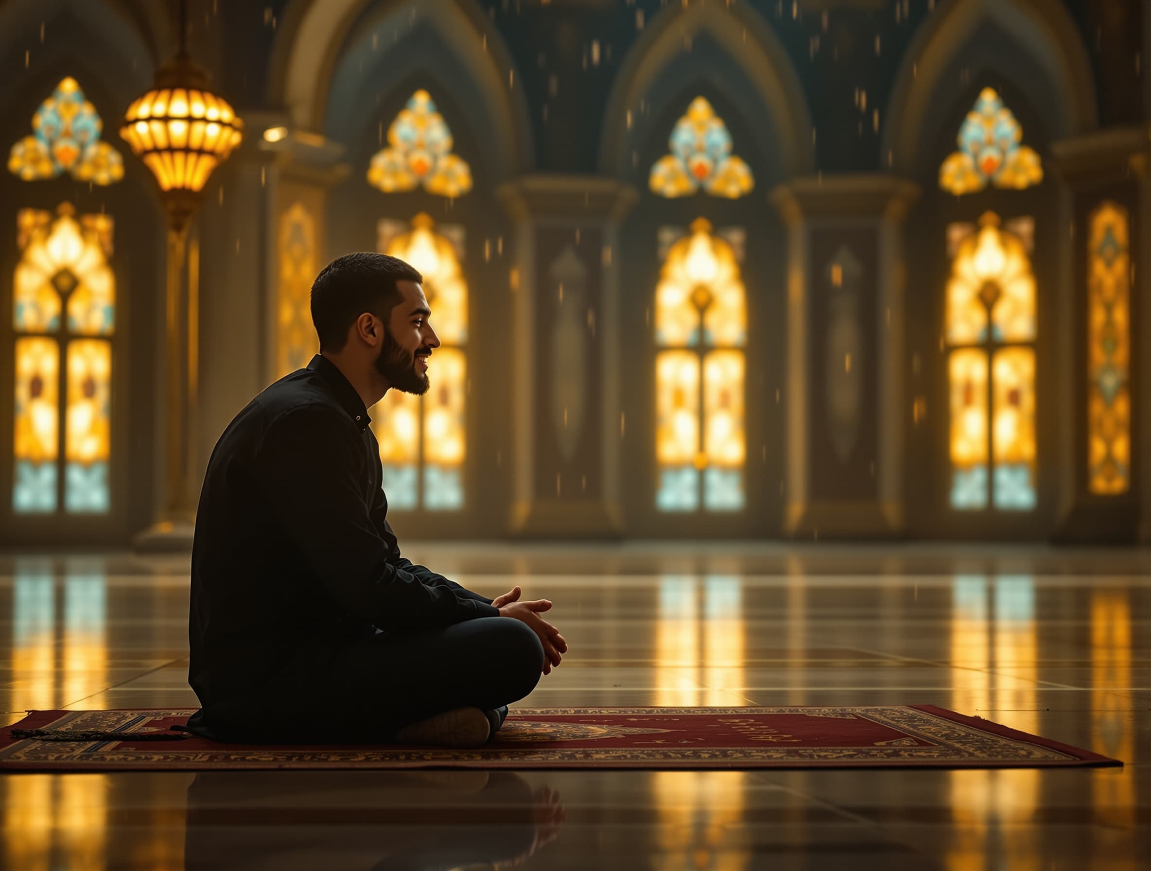 cute tomato character talking, subtle lip movement, natural blinking, slight head movement, soft smile, cinematic lighting, smooth motion, 4K quality, vertical 9:16, shallow depth of fieldhighly cinematic emotional Islamic scene at night inside a peaceful mosque, soft golden lights reflecting on marble floor, rain falling outside the windows, a young Muslim man sitting alone on prayer mat making dua, tears in his eyes, deep emotional expression, slow camera movement, shallow depth of field, ultra realistic skin details, cinematic lighting, soft atmosphere, spiritual and emotional mood, 4K ultra detailed, film style color grading, dramatic yet peaceful Islamic background feeling